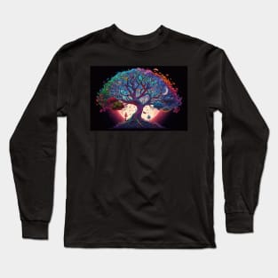 Tree of life with moon Long Sleeve T-Shirt